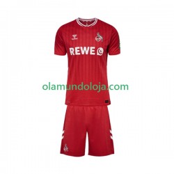Camisola FC Köln Criança Equipamento Segundo 2025-2026 Manga Curta